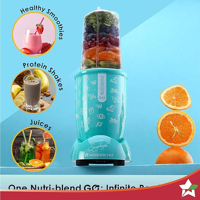 Wonerchef Bullet Juicer 400 Watts Nutriblend GO Mint