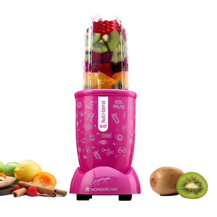 WONDERCHEF BULLET JUICER 400 WATTS NUTRIBLEND GO PINK